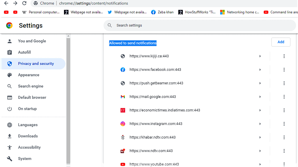 Figure 6: Step 6 Of How To Turn Off Chrome Browser Notifications