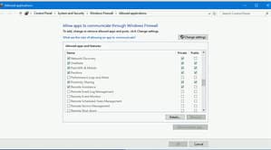 Select The Box Next To The Program You Want To Allow The Connection To Through The Windows Firewall