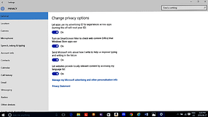 Figure 12: Privacy Settings