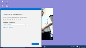 Figure C: Enter Your Microsoft Account Password