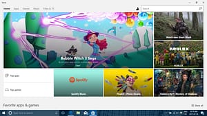 Figure 1: Store Showing - (!) Top Apps Horizontal Bar Button (!!) Top Games Horizontal Bar Button And (!!!) Other Windows Apps In This Featured Image