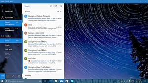 Figure 1: Windows 10 Mail App Folders