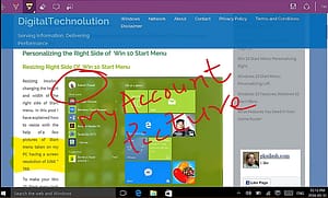 Figure 1: A Sample Web Note And Highlighted Text In Microsoft Edge Browser On A Touchscreen