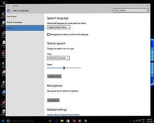 Figure 6: Time And Language Settings Pane 