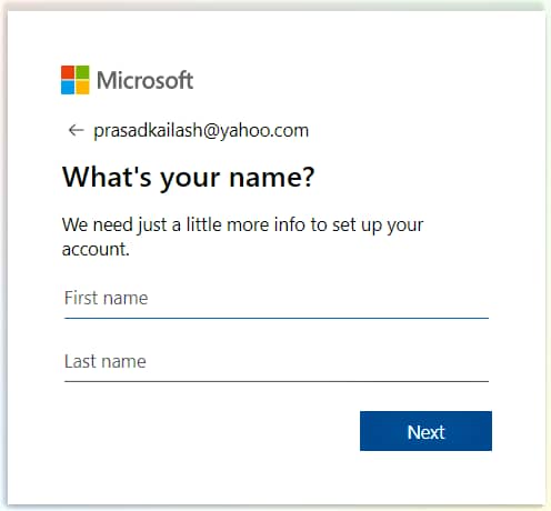 Fill In Your Name Here. You Are One Step Ahead In How To Create A OneDrive Account