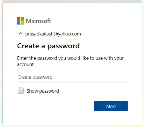 Create A Password For Your Microsoft Account. You Are In The Mid Of How To Create A OneDrive Account 