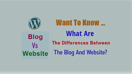 Differences Between The Blog And Website