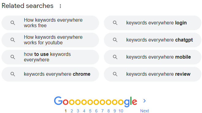 Results On The Bottom Of The Search Results' Page 